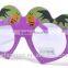 Custom Logo printed Heart Shape Sunglasses,2016hot sales party glasses