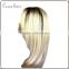 2015 fashional ombre silky straight virgin european hair wig