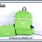 2016 latest arrival design promational foldable backpack cheap fold bag fold up backpack sport hiking camping college school bag