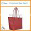 New stock PU leather handbags shoulder tote bag big size for ladies