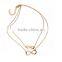 Fashion Charm Jewelry Chain Pendant Lucky Number 8 Clavicle Double-deck Necklace
