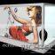 Richtech transparent LCD glass display cabinet with video advertising