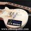 DIY Electric Guitar Kits with hardware Solid Mahagany Body Tiger Maple Top MX-002