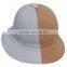 China wholesale flat top combined khaki and white bucket hat