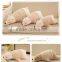 lovely cartoon stripe cloth lying beige brown polar bear plush toy doll sleeping cushion pillow