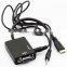 MINI HDMI TO VGA Audio Adapter Converter Male to Female With Built-in Chipset