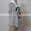 new fashion t shirt printed front cut out back new yoke new feeling clothing