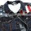 2015 New American flag jeans jacket for men Fashion motorcycle jeans coat(JXW811)