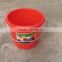 plastic bucket PE strong with lids metal handle 4.5L 5L