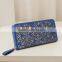 long style western coin purse card holders fashion women hollow out leather wallet