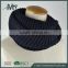 acrylic reverse knitted scarf loop men solid winter loop