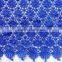 blue thick recycled 100 polyester chemical fabric allover