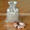 Hot sale custom small hair extension satin drawstring bag