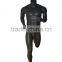 Wholesale custom matte black full body athletic female mannequins without head