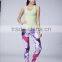 Wholesale Sexy Lady Sublimation Yoga Wear Women Active Capris Leggings