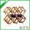 bamboo wine rack, wine bottle bamboo holder,solid wine shelf
