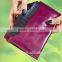 Fashion wine color genuine leather ladies clutch purse with card holder design