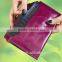 Fashion wine color genuine leather ladies clutch purse with card holder design