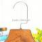 Vintage color luxury wood hanger with metal round hook