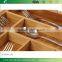 BH003 Bamboo Expandable Drawer Organizer,Bamboo Utensil Drawer Organizer Tray