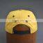Hot Style Yellow Flat Brim Cap And Flat Cap Wholesale