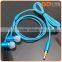 new products on China market glowing earbuds fluorescence illuminated earphone