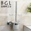 2015news Zinc alloy accessories for bathroom Wall mounted Chrome finishing toilet brush holder