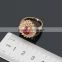 2016 Festive bridal jewelry chinese red precious stone water drop cubic zircon