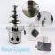 Hot Sale new heat stability Stainless Steel 110v/220v 4 Tiers cheap chocolate water fountain