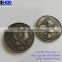 Polished star souvenir military coin custom pure metal coin