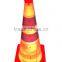 solar traffic cone/portable cones/solar flexible traffic cones