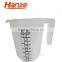 3PCS PP Transparent Plastic Measuring Cup Set1L 0.5L 0.25L
