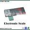 Electronic scale control panel membrane switches with flat pins