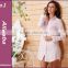 Manufactory brand night clothes stripe pink sleepshirt women pink pyjamas set