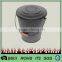 Most popular excellent quality black pvc latex coal bucket with lid