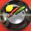 Malaysia Made Black Colour 10 inches Round Melamine Dinner Plate