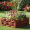 Pack of 4 Plastic Brick Lawn Garden Edging