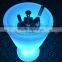 New Design Wineglass Shape Plastic Luminous Led Ice Bucket/Bar Wine Ice Bucket