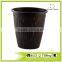 Black Round Small Portable Plastic Laundry Basket
