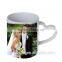 Unique coffee cup Sublimation white ceramic mugs with heart handle