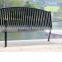 hot dipped galvanised outdoor steel park bench