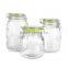 Colorful Glass Storage Jar With Clip Lid