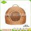 Custom eco-friendly material pure handmade comfortable rattan indoor wicker cat house or pet basket