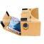 37MM Big Lens Google Cardboard V2.0 VR Box Cardboard 3D Glasses with headwrap