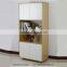 Popular natural bamboo storage cabinet beside wall for display