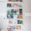 Clear Acrylic hanging Wall Cube Shelves 30x30x20 Lucite Wall Mounted Book Shelf