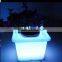 LED large garden flower pots blue /led plastic small outdoor illuminous led flower pot planting