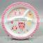 3 Sectional Melamine Kids Children Dinner Plate/melamine Divided Kids Plate