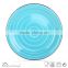 Colorful Handprinting Ceramic Round Plate cheap stoneware dinner plate