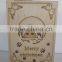 Christmas Laser Wooden Engraving Book LED Box Gift